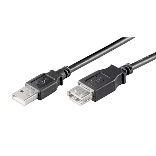 Cabo Extensão Ewent EC1013 USB 2.0 Type A Macho para Type A Fêmea 3m Preto