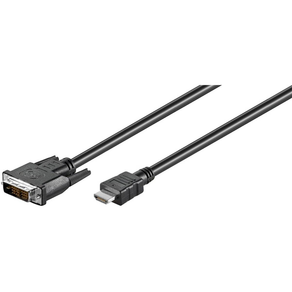 Cabo Ewent EC1350 HDMI para DVI-D(18+1) 2m Preto - Image 1