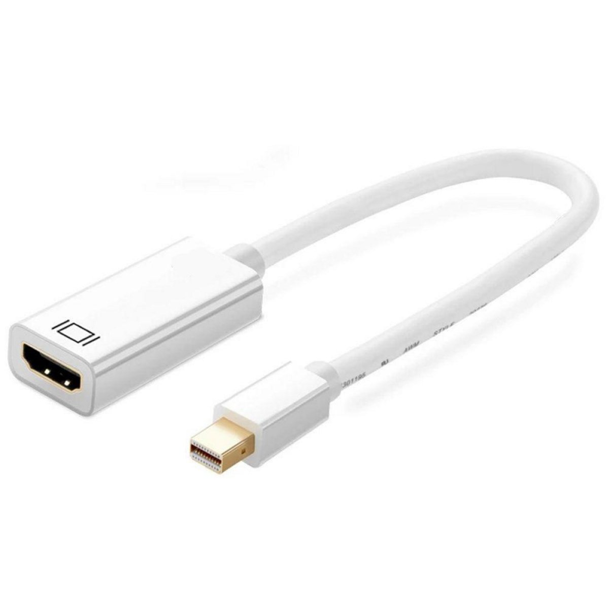 Adaptador Ewent EC1458 Mini DP p/ HDMI 4K/30Hz Branco - Image 1