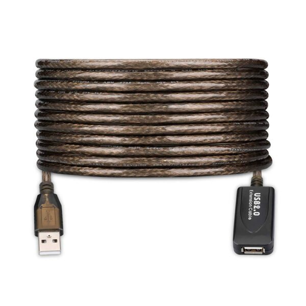 Cabo Ewent EW1021 Amplificador de Sinal USB 2.0 10m Preto