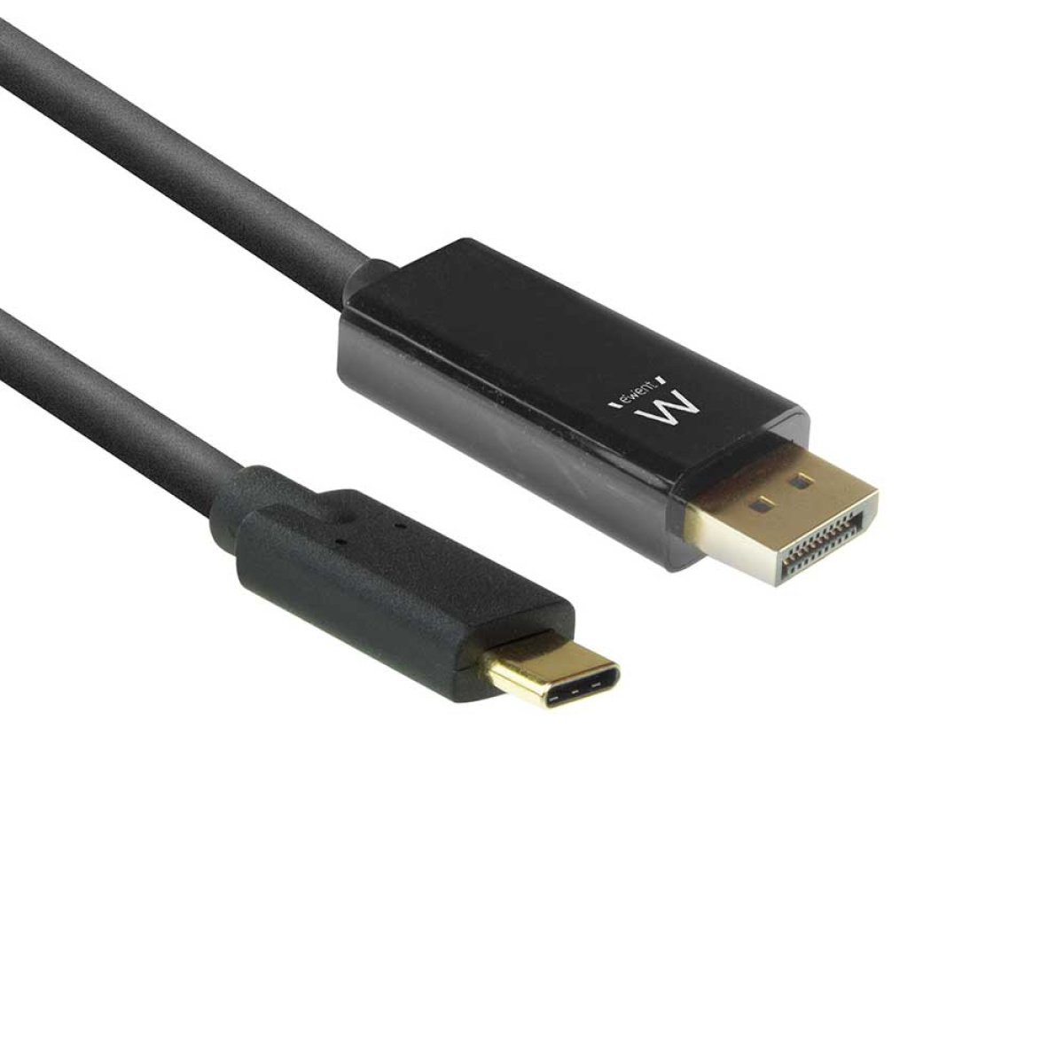 Cabo Conversão Ewent USB-C para DisplayPort 4K/60Hz 2m Preto - Image 1