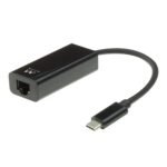 Adaptador de Rede Type-C p/ RJ45 Gigabit Ewent Preto