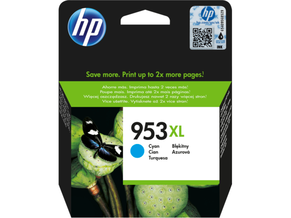 Tinteiro HP Original 953XL Ciano de Elevado Rendimento