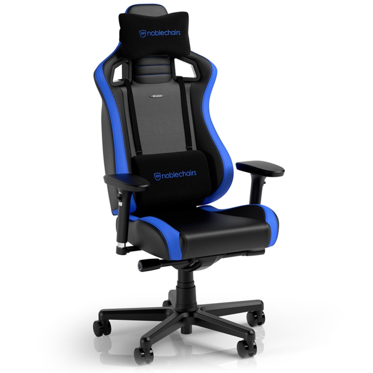 Cadeira Noblechairs EPIC Compact Preta/Carbono/Azul - Image 1