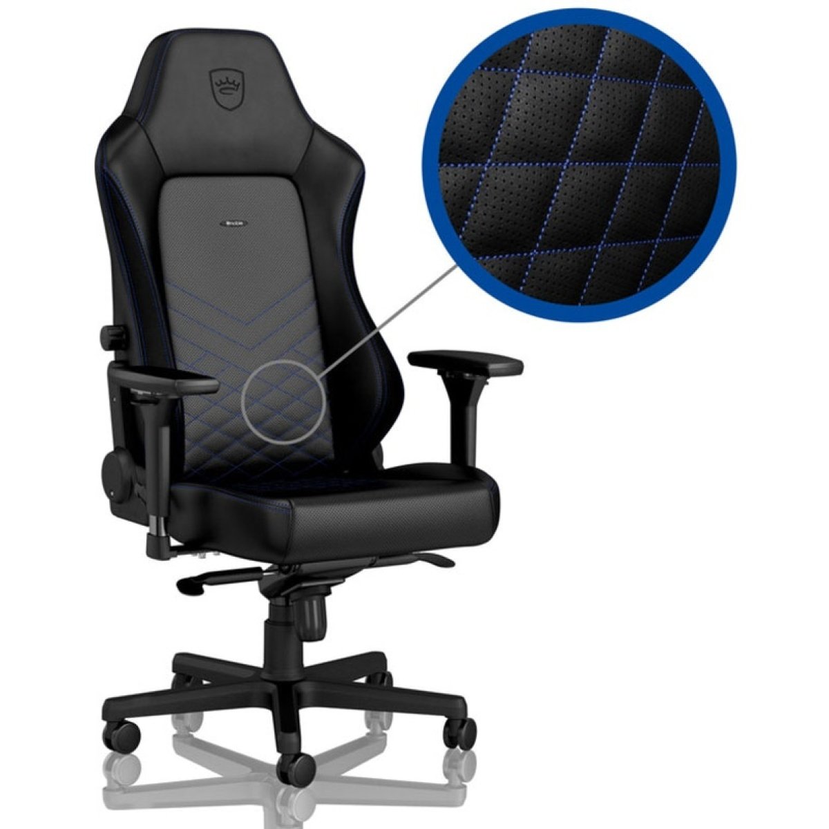 Cadeira Noblechairs HERO PU Leather Preto / Azul - Image 1