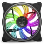 Ventoinha 120mm Nox Hummer A-Fan ARGB Preta
