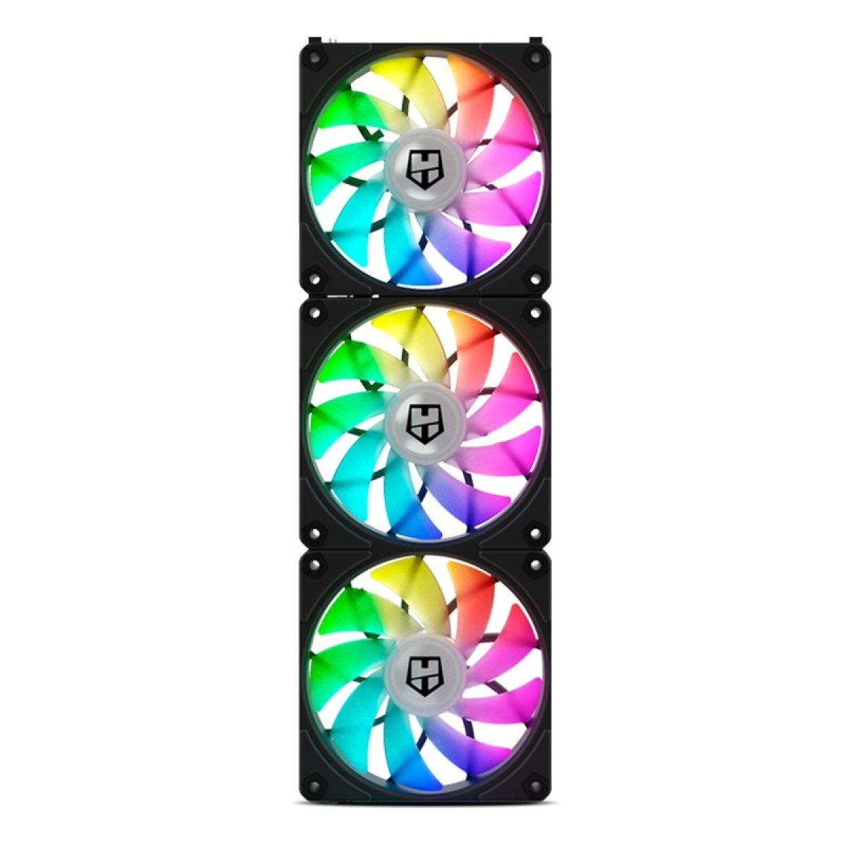 Ventoinha 120mm NOX Hummer Easy Link ARGB PWM (Pack 3) - Image 1