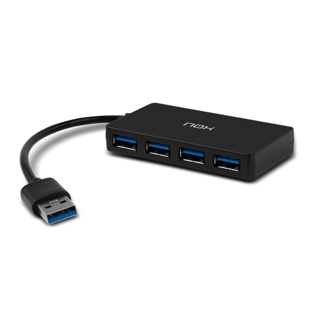 Hub USB Nox Xtreme 4 Portas USB 3.0 Preto - Image 1