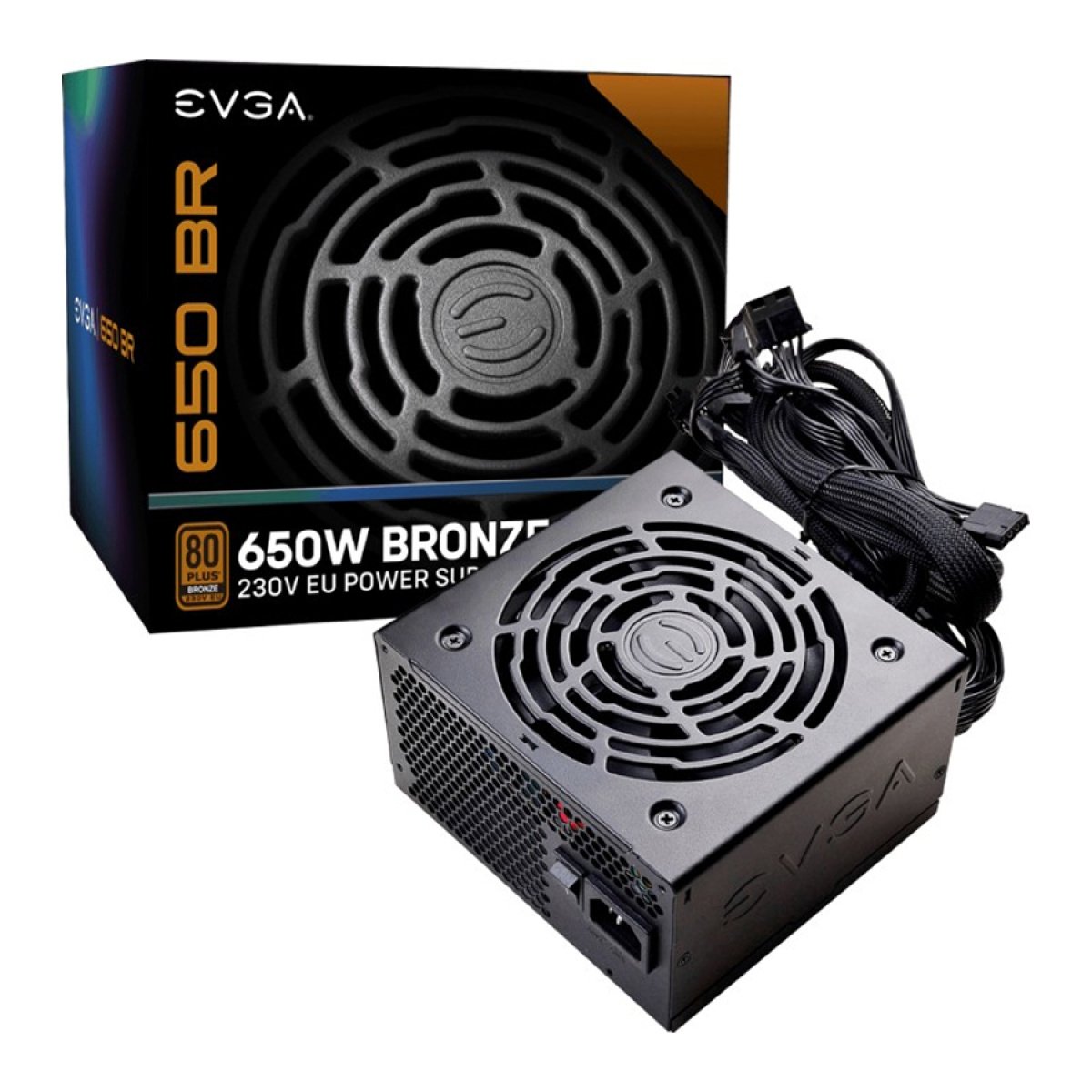 Fonte de Alimentação ATX EVGA BR 650W 80 Plus Bronze - Image 1