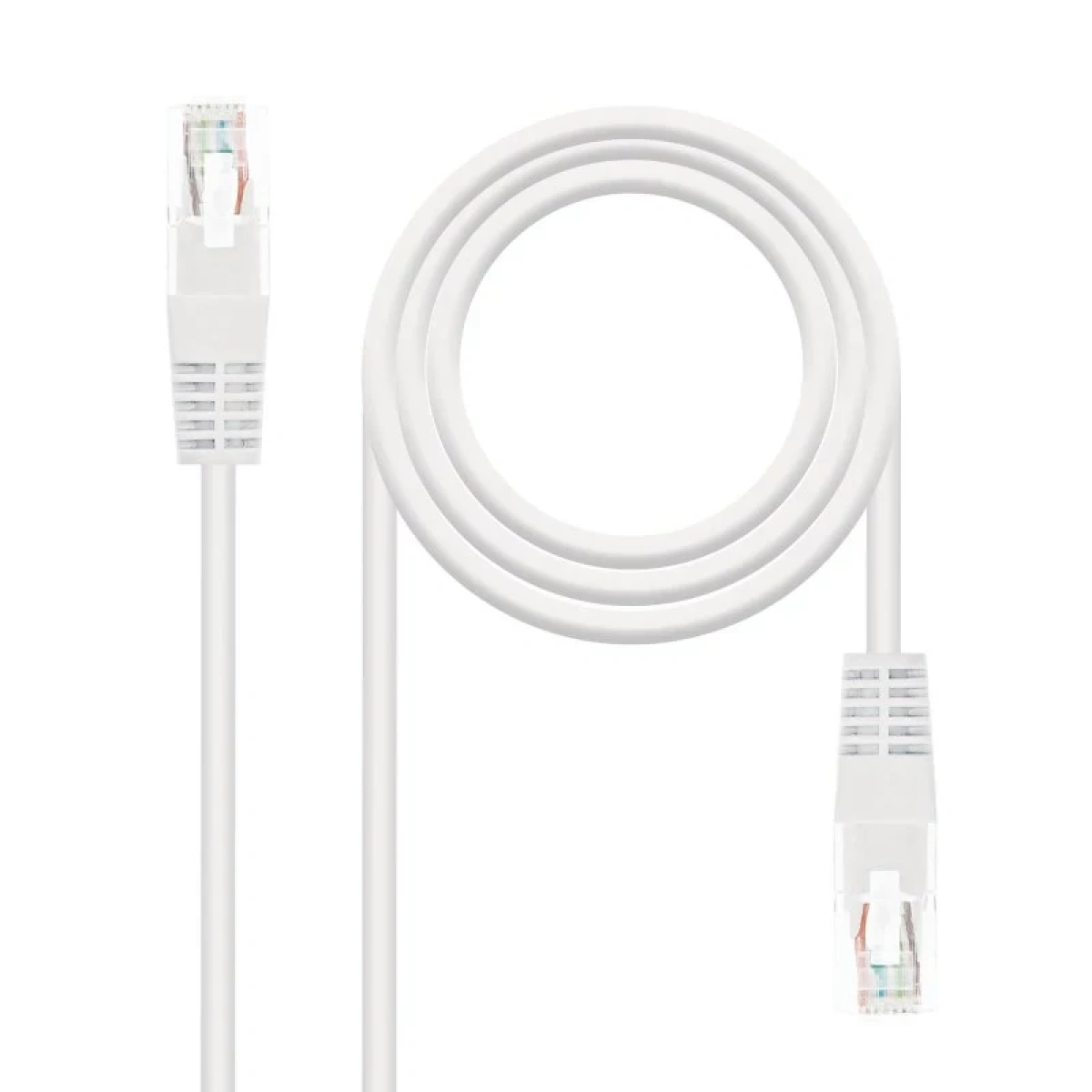 Cabo de Rede Nanocable RJ45 UTP CAT.5E AWG24 5m Branco - Image 1