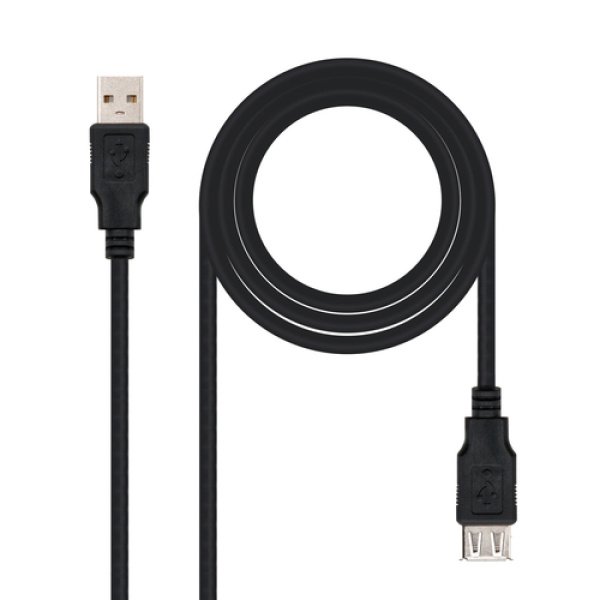 Nanocable 10.01.0204-BK cabo USB 3 m USB 2.0 USB A Preto