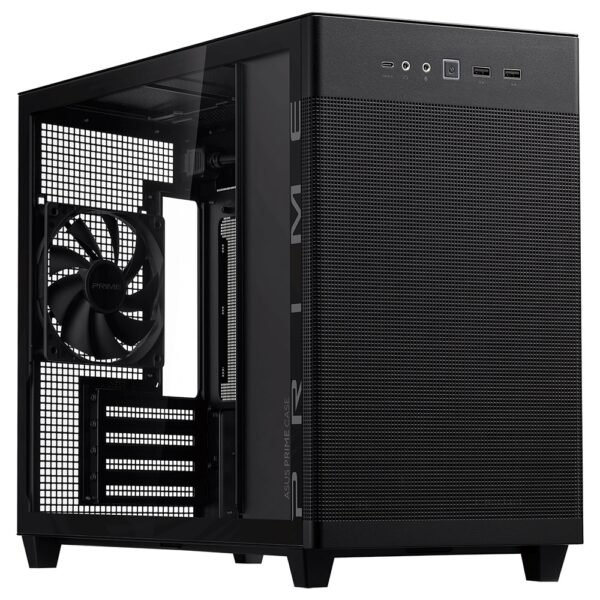 Caixa Micro-ATX Asus Prime AP201 Vidro Temperado Preta