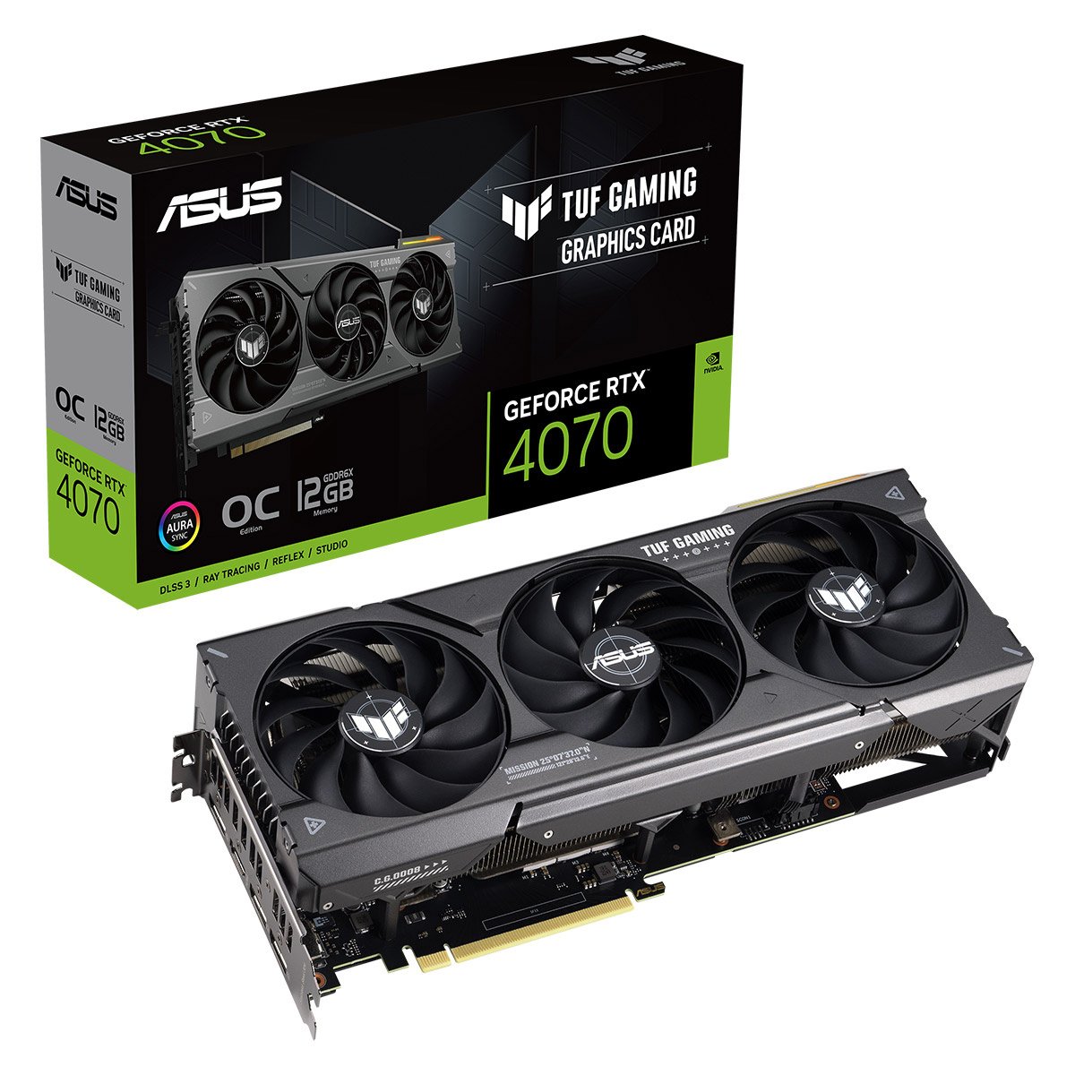 Placa Gráfica Asus GeForce RTX 4070 TUF Gaming OC 12GB GDDR6X DLSS3 - Image 1