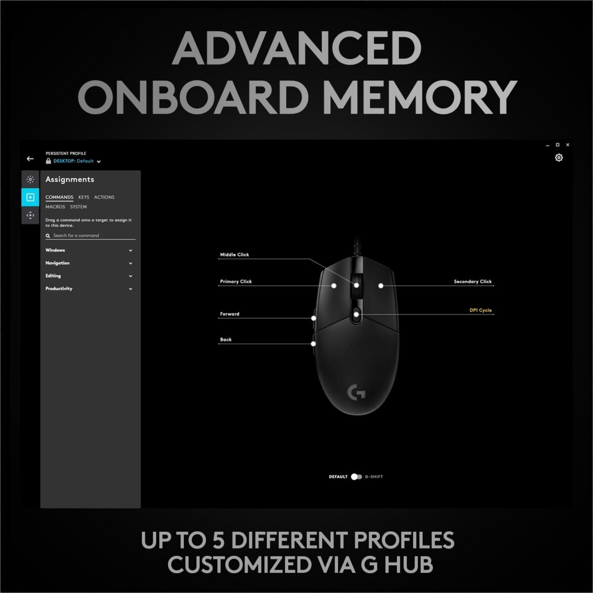 Rato Logitech Pro Hero Preto - Image 6
