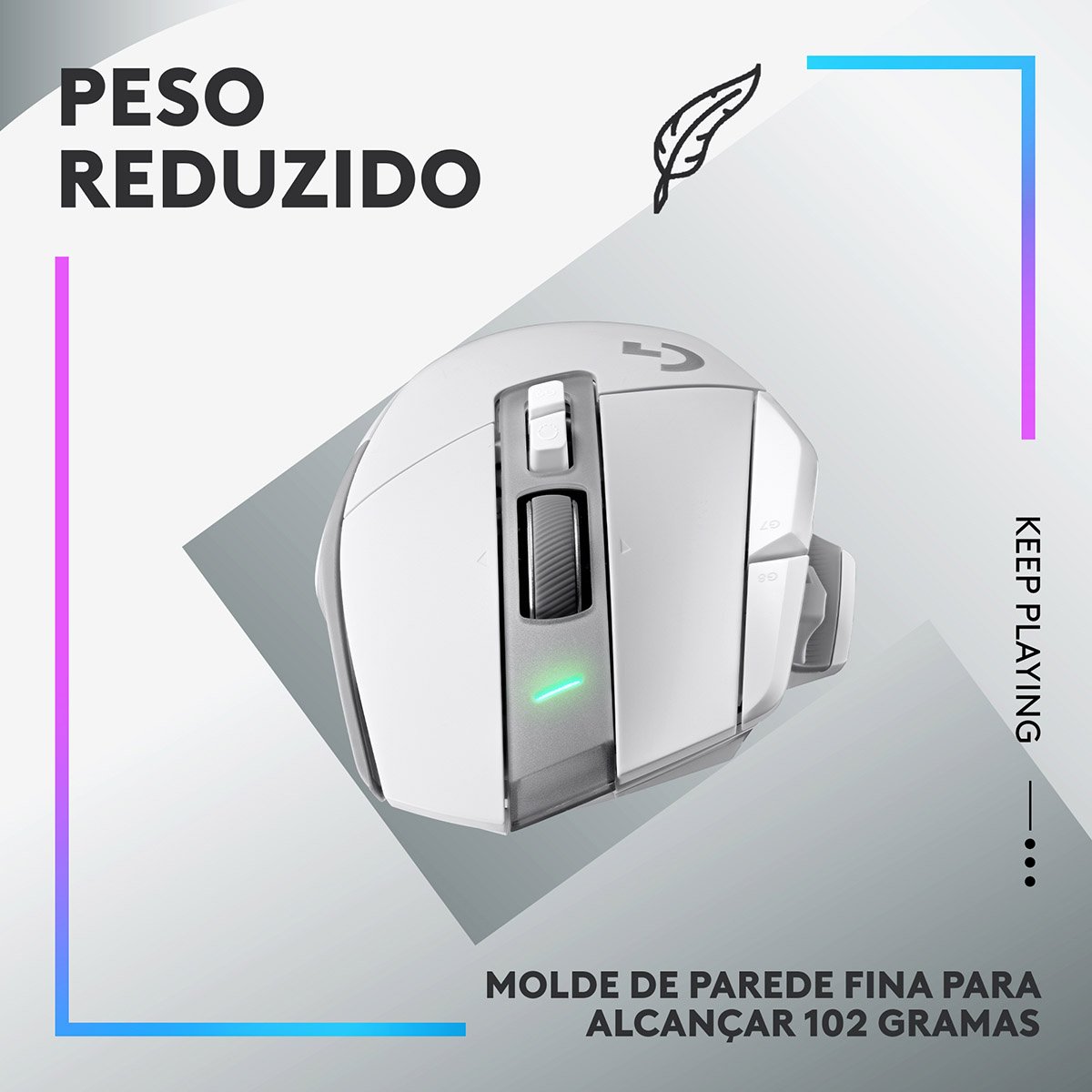 Rato Gaming Logitech G502 X Lightspeed Wireless Branco - Image 11