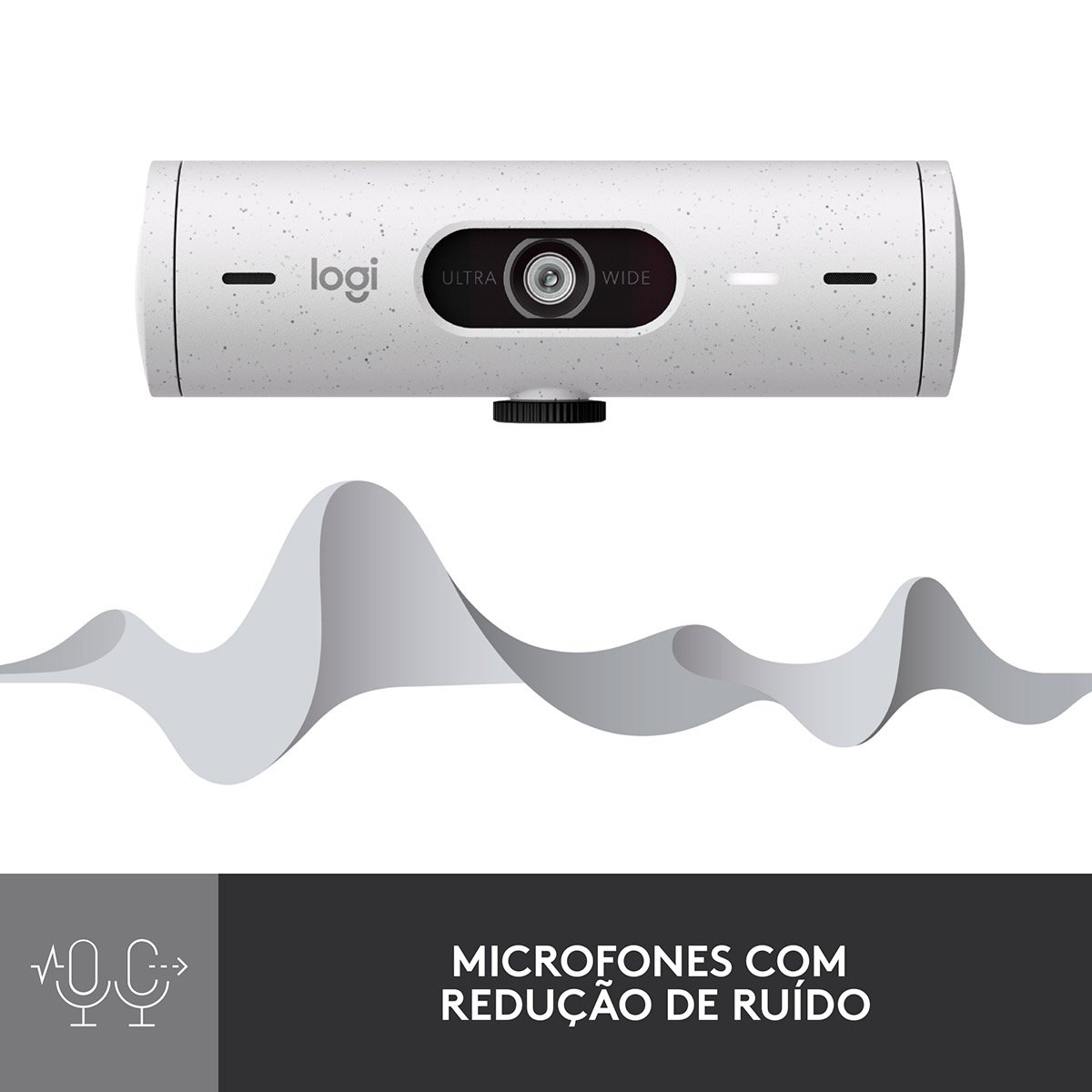 Webcam Logitech Brio 500 Full HD 1080p USB Type-C Branca - Image 4