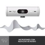 Webcam Logitech Brio 500 Full HD 1080p USB Type-C Branca - Image 4