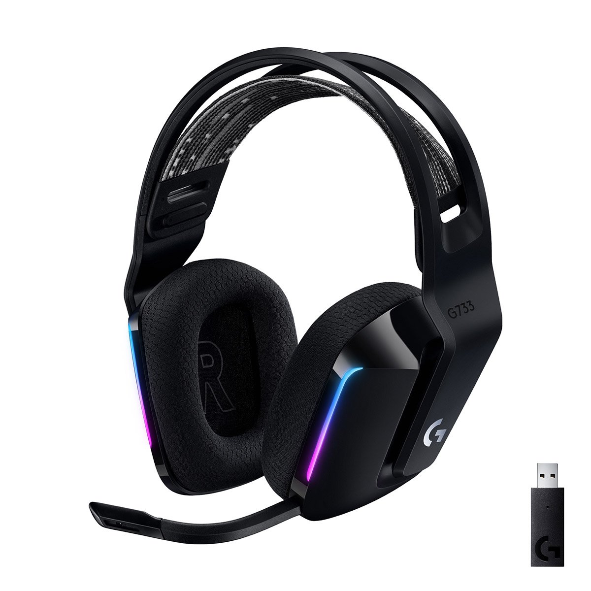 Headset Logitech G733 Lightspeed Wireless RGB Gaming Preto - Image 1