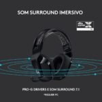Headset Logitech G733 Lightspeed Wireless RGB Gaming Preto - Image 8