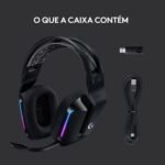 Headset Logitech G733 Lightspeed Wireless RGB Gaming Preto - Image 6