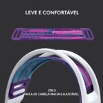 Headset Logitech G733 Lightspeed Wireless RGB Gaming Branco - Image 2