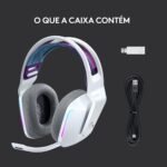 Headset Logitech G733 Lightspeed Wireless RGB Gaming Branco - Image 8