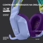 Headset Logitech G733 Lightspeed Wireless RGB Gaming Lilás - Image 5