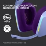 Headset Logitech G733 Lightspeed Wireless RGB Gaming Lilás - Image 6