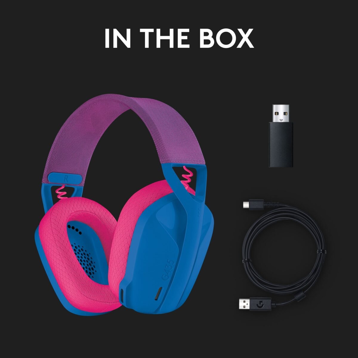 Headset Logitech G435 Lightspeed Wireless Gaming Azul - Image 9