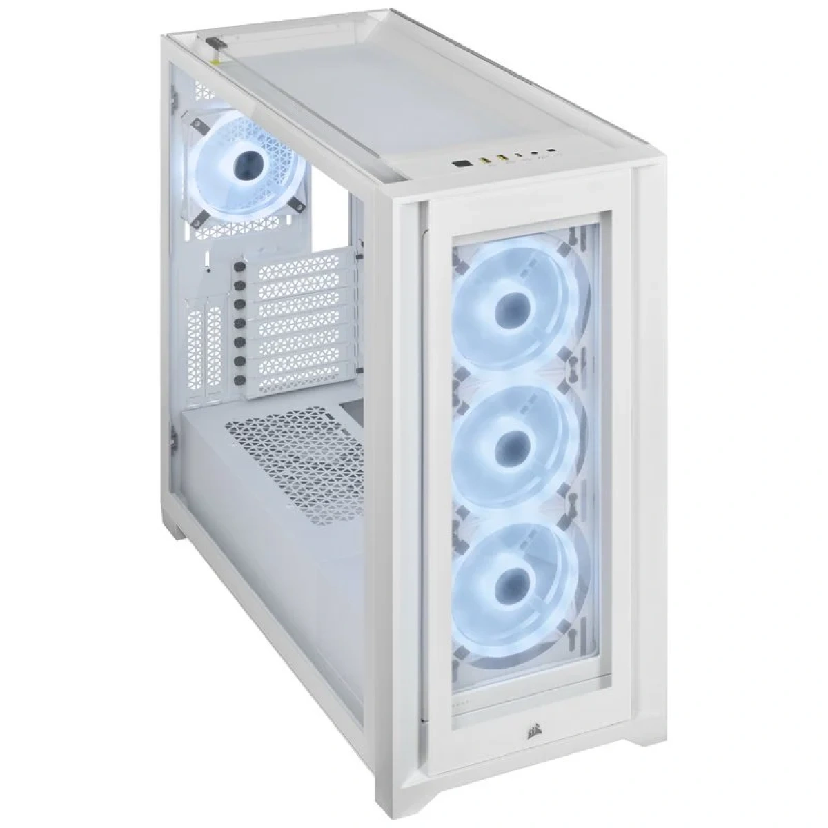 Caixa ATX Corsair iCUE 5000X Airflow RGB Smart Branco Vidro Temperado - Image 3
