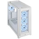 Caixa ATX Corsair iCUE 5000X Airflow RGB Smart Branco Vidro Temperado - Image 3