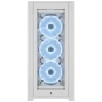 Caixa ATX Corsair iCUE 5000X Airflow RGB Smart Branco Vidro Temperado - Image 2
