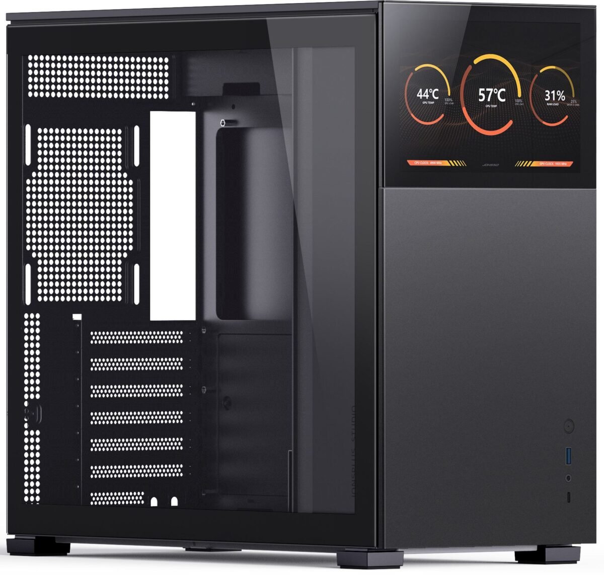 Caixa ATX Jonsbo D41 STD com Visor Vidro Temperado Preto - Image 1