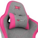 Cadeira Gaming Drift DR90 Pro Cinzenta/Rosa - Image 10