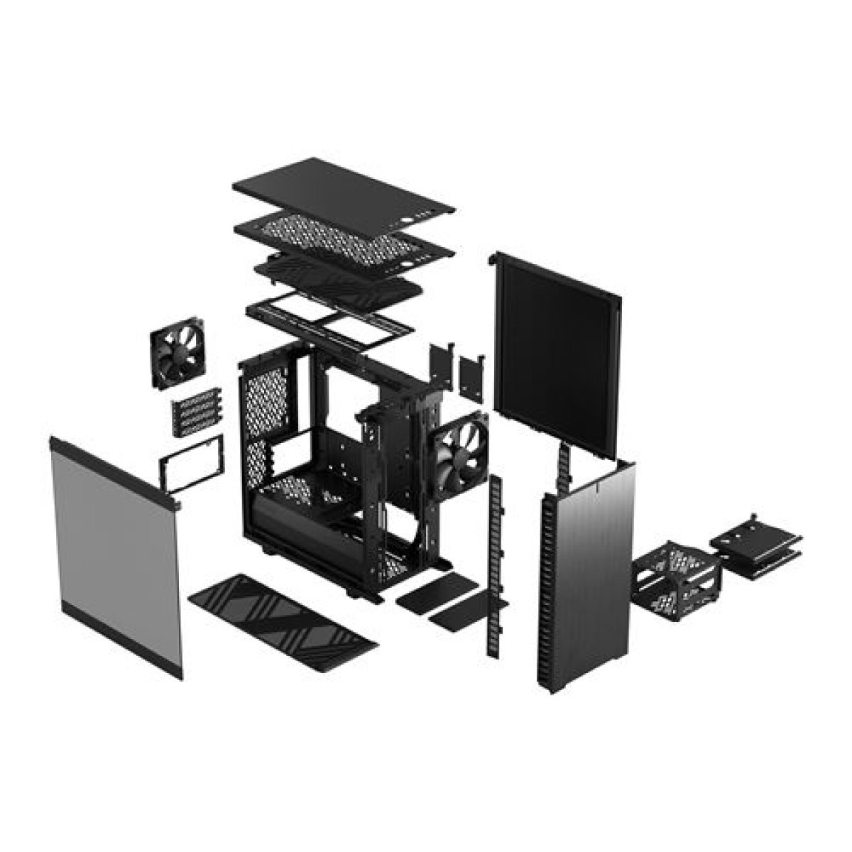 Caixa Micro-ATX Fractal Design Define 7 Mini TG Light Preta - Image 6