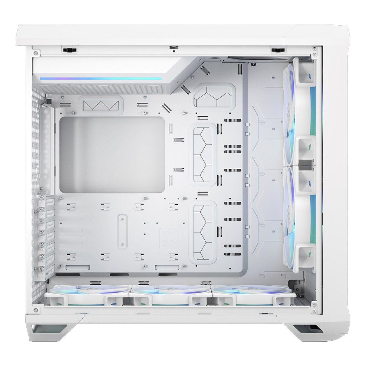 Caixa E-ATX Fractal Design Torrent RGB Branca Tempered Glass Clear Tint - Image 7