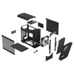 Caixa Mini-ITX Fractal Design Torrent Nano RGB Preta Tempered Glass Light Tint - Image 11