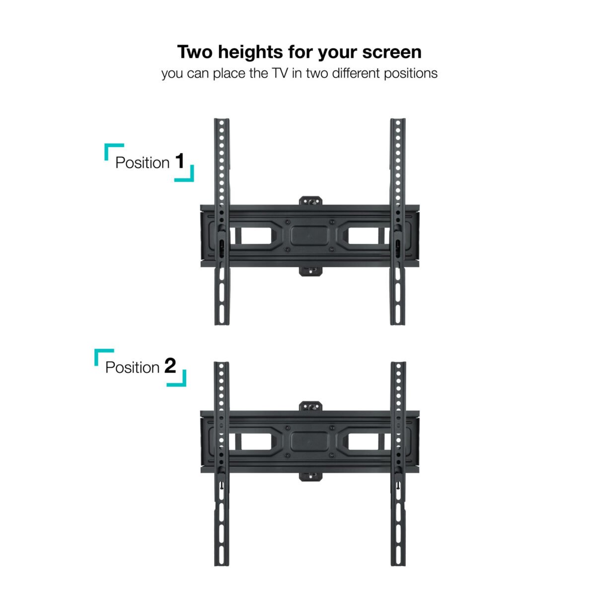 Suporte de parede Tooq LP7846TN-B para ecrãs 32”- 70” - Image 5