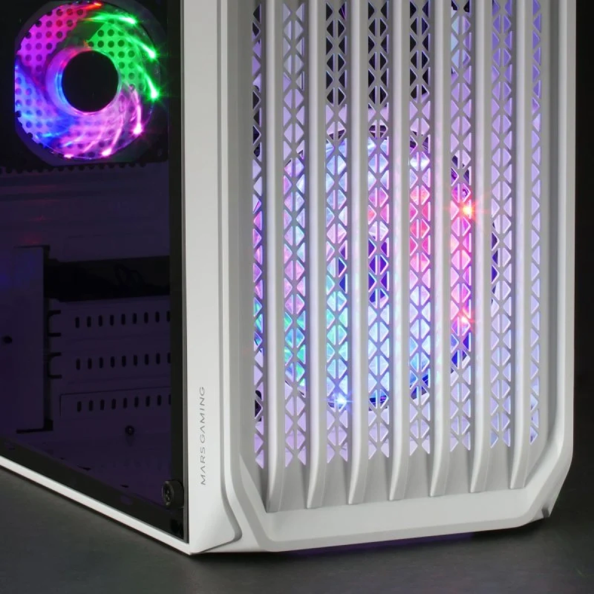 Caixa Micro-ATX Mars Gaming MC-S2 FRGB Branca - Image 3