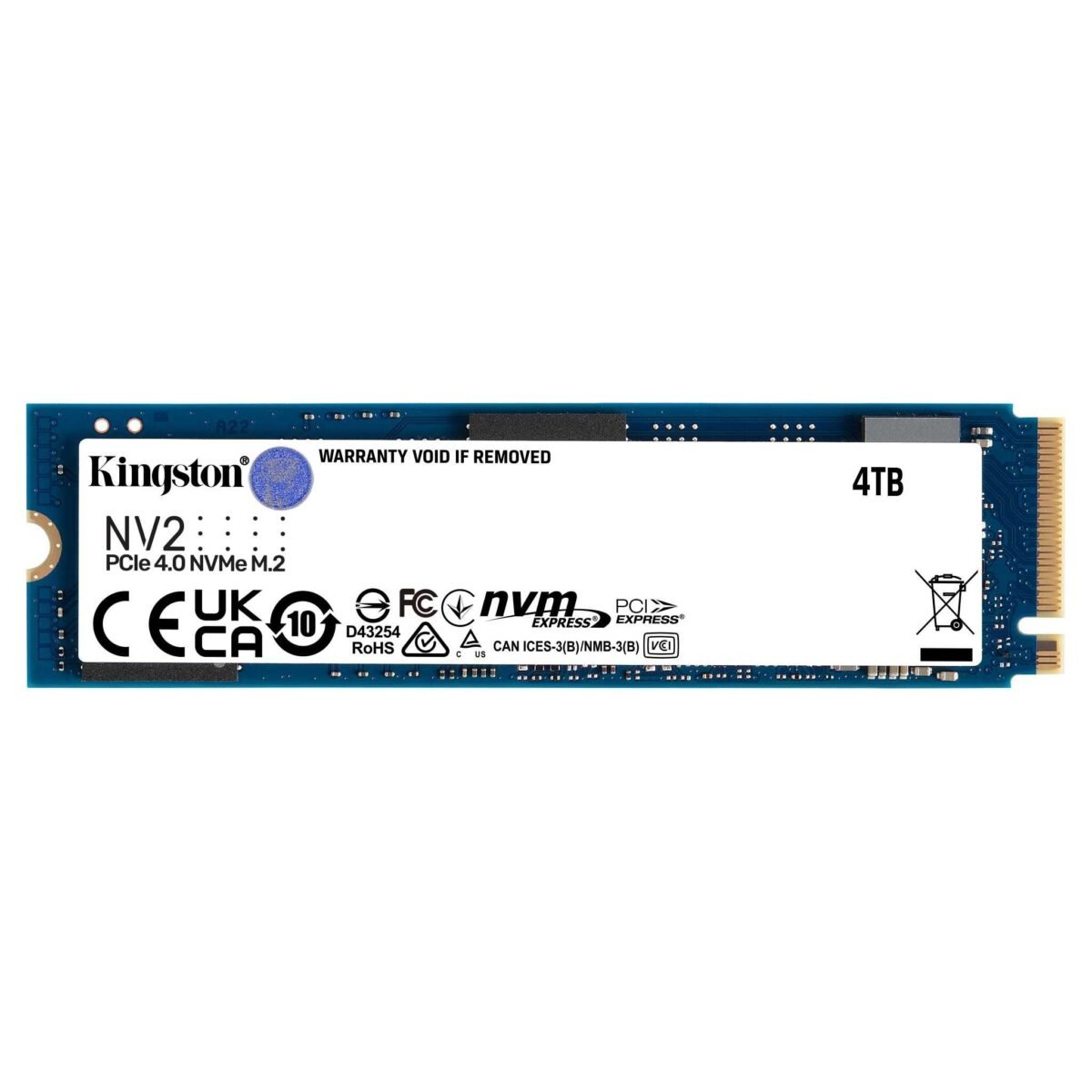 Disco SSD M.2 2280 Kingston NV2 4TB 3D QLC NVMe - Image 1