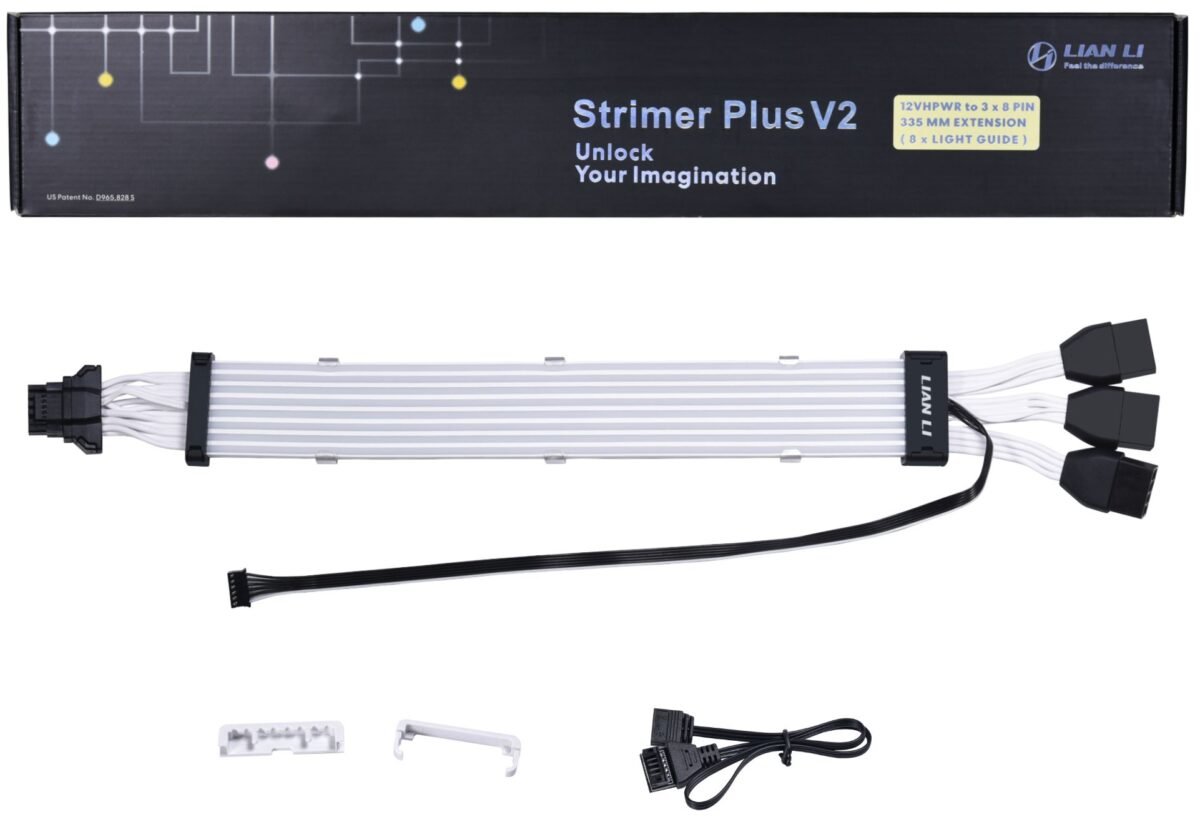 Cabo Lian Li Strimer Plus V2 12VHPWR 3x8-Pin para 12+4-Pin - Image 7