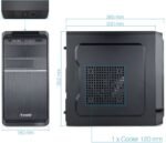 Caixa Micro-ATX Tooq TQC-4735U3C-B c/ Fonte 500W - Image 3