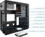 Caixa Micro-ATX Tooq TQC-4735U3C-B c/ Fonte 500W - Image 4