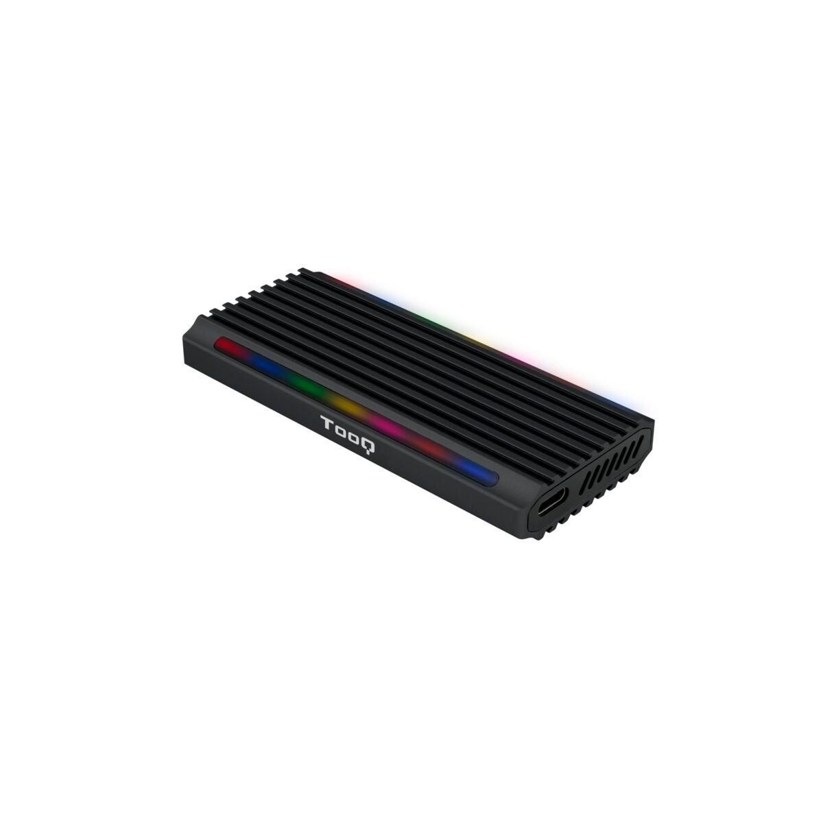 Caixa Externa SSD Tooq M.2 NGFF/NVMe SSD - USB 3.1 Gen 2 USB-C RGB - Image 1