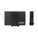 Caixa Externa HDD Tooq 3.5" SATA - USB 3.0 Alumínio Preto - Image 5