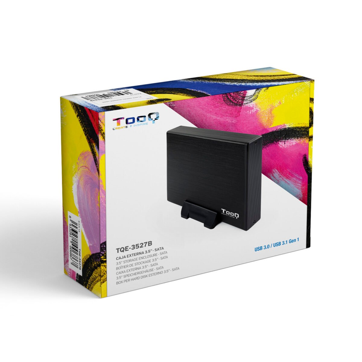 Caixa Externa HDD Tooq 3.5" SATA - USB 3.0 Alumínio Preto - Image 7