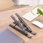 Suporte Elevatório Tooq para Portáteis Regulável Cinzento - Image 7