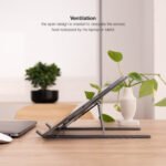 Suporte Elevatório Tooq para Portáteis Regulável Cinzento - Image 9