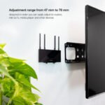 Suporte de parede Universal Tooq para Router / Mini-PC Preto - Image 5