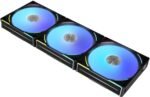 Ventoinha Lian Li UNI AL120 V2 RGB PWM Preto 120mm (Pack 3) - Image 2